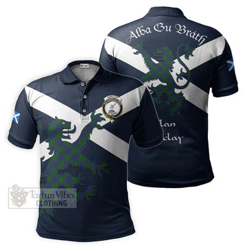 Barclay Tartan Lion Rampant Polo Shirt Proudly Display Your Heritage with Alba Gu Brath and Clan Name