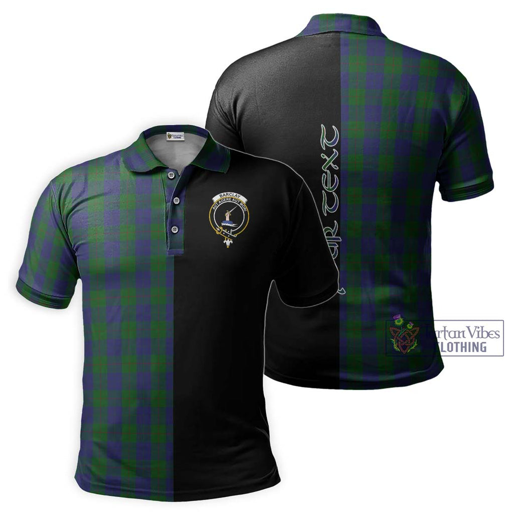 Barclay Tartan Polo Shirt with Family Crest and Half Of Me Style Kid - Tartanvibesclothing Shop