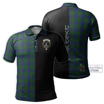 Barclay Tartan Polo Shirt with Family Crest and Half Of Me Style