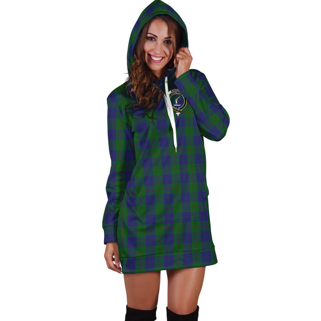 Barclay Tartan Hoodie Dress with Family Crest - Tartan Vibes Clothing