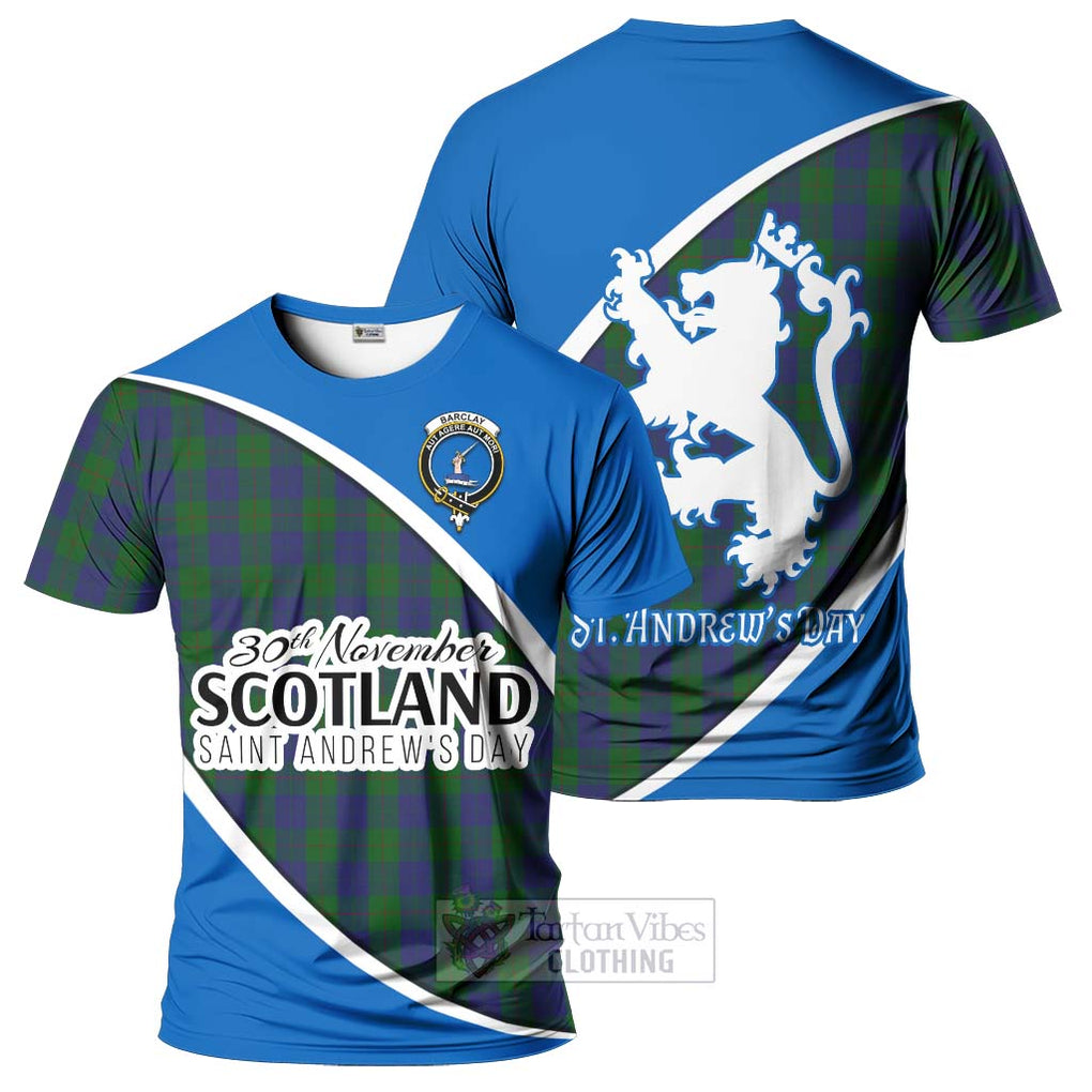 Tartan Vibes Clothing Barclay Family Crest Tartan T-Shirt Celebrate Saint Andrew's Day in Style