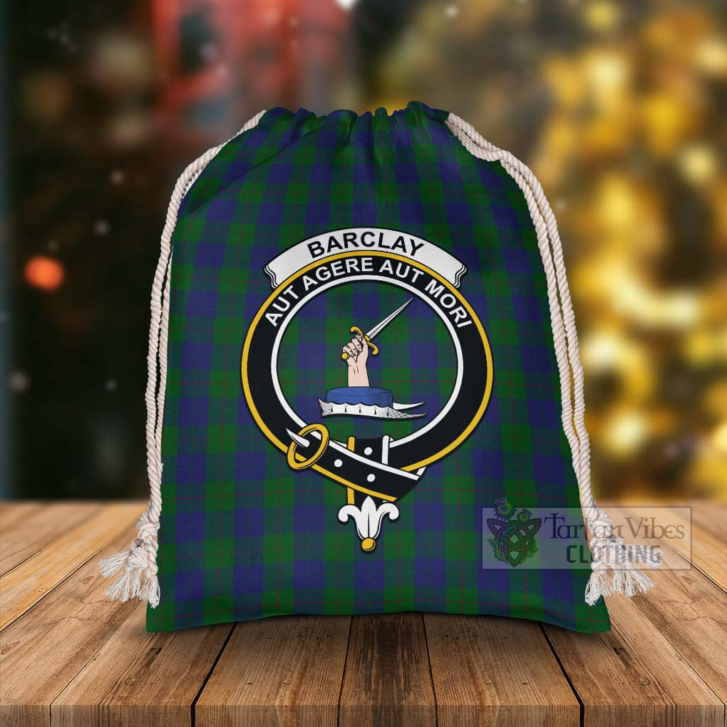 Tartan Vibes Clothing Barclay Tartan Christmas Santa's Bag with Family Crest