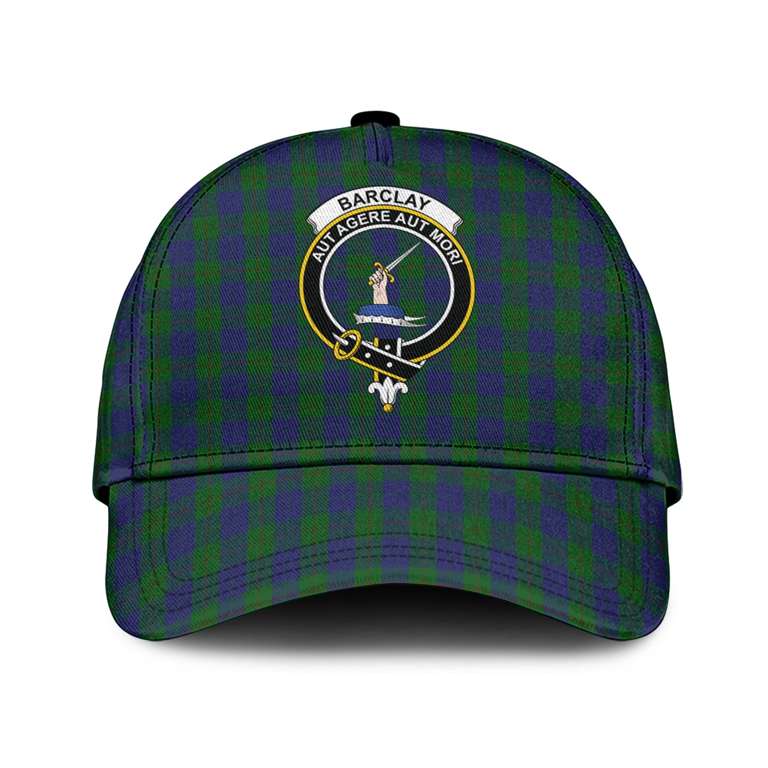 Barclay Tartan Classic Cap with Family Crest Classic Cap Universal Fit - Tartan Vibes Clothing