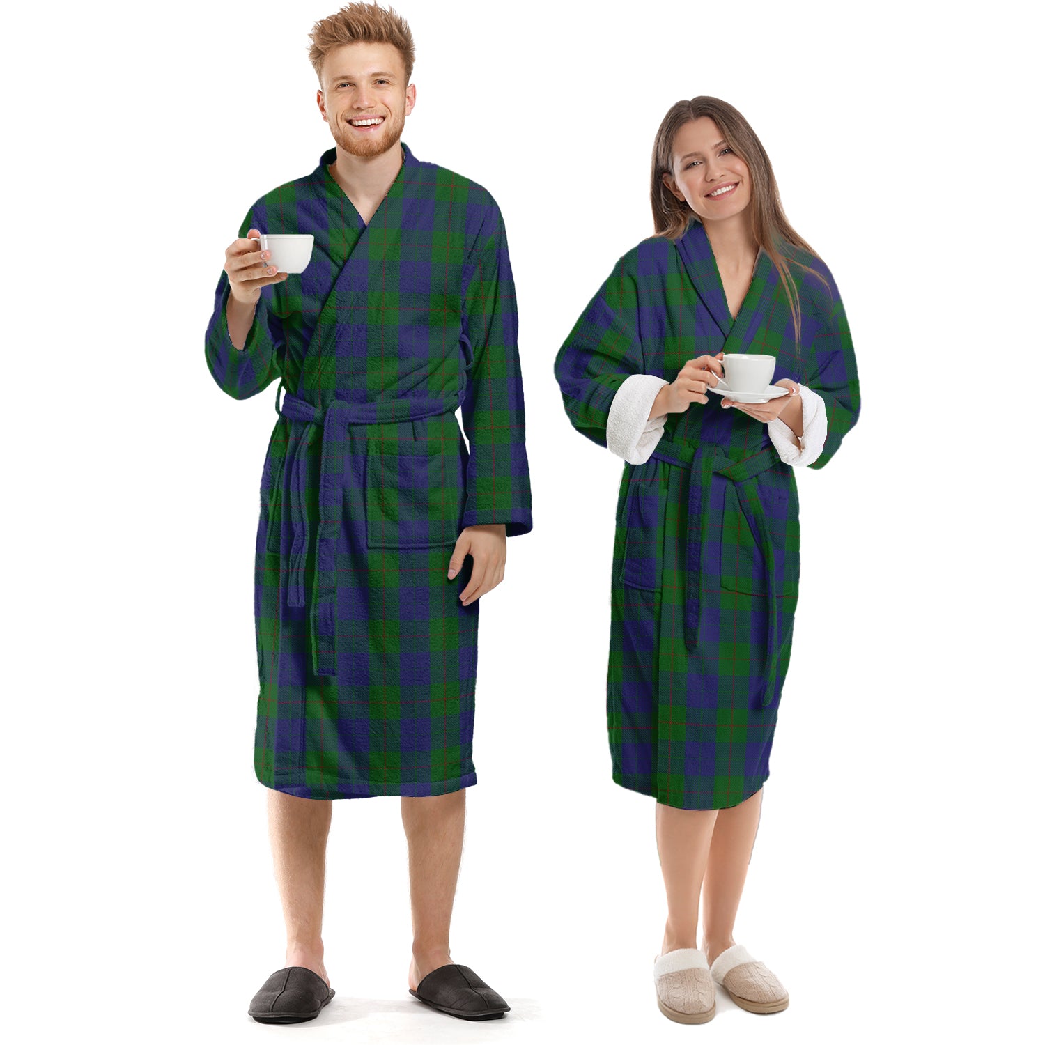 Barclay Tartan Bathrobe Unisex S - Tartan Vibes Clothing