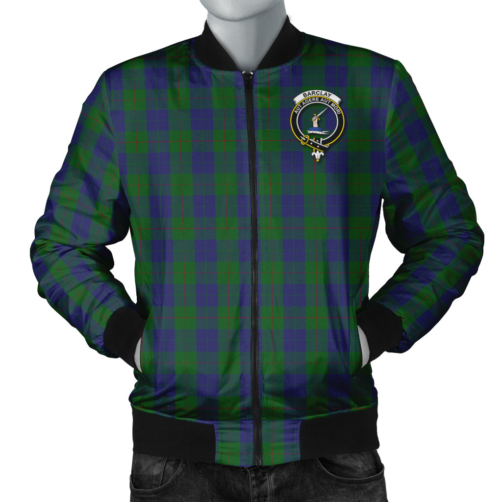 Barclay Tartan Bomber Jacket with Family Crest Unisex - Tartanvibesclothing