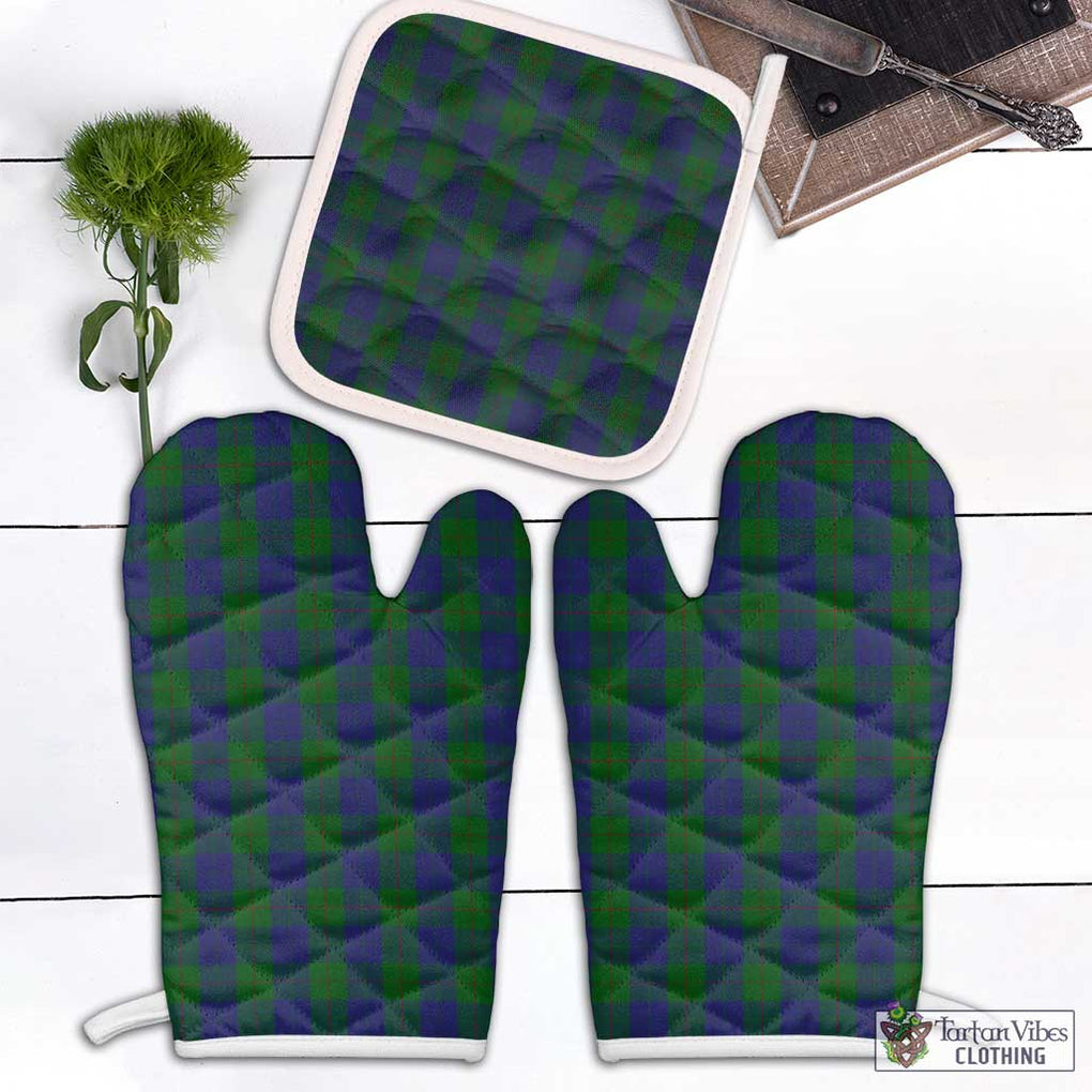 Barclay Tartan Combo Oven Mitt & Pot-Holder Combo 1 Oven Mitt & 1 Pot-Holder White - Tartan Vibes Clothing