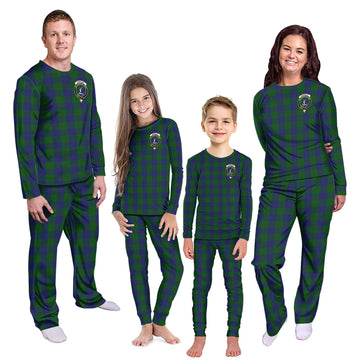 Barclay Tartan Pajamas Family Set with Family Crest