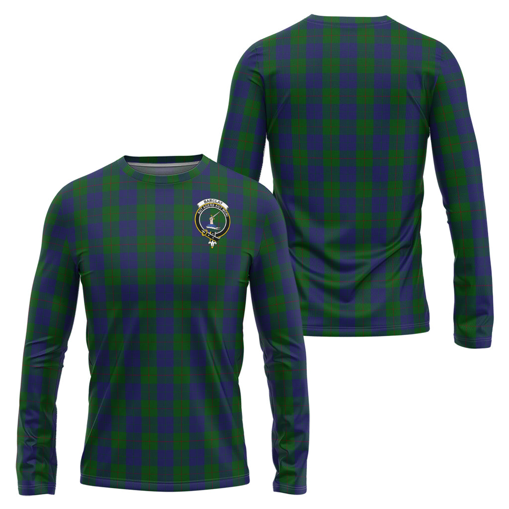 Barclay Tartan Long Sleeve T-Shirt with Family Crest Unisex - Tartanvibesclothing