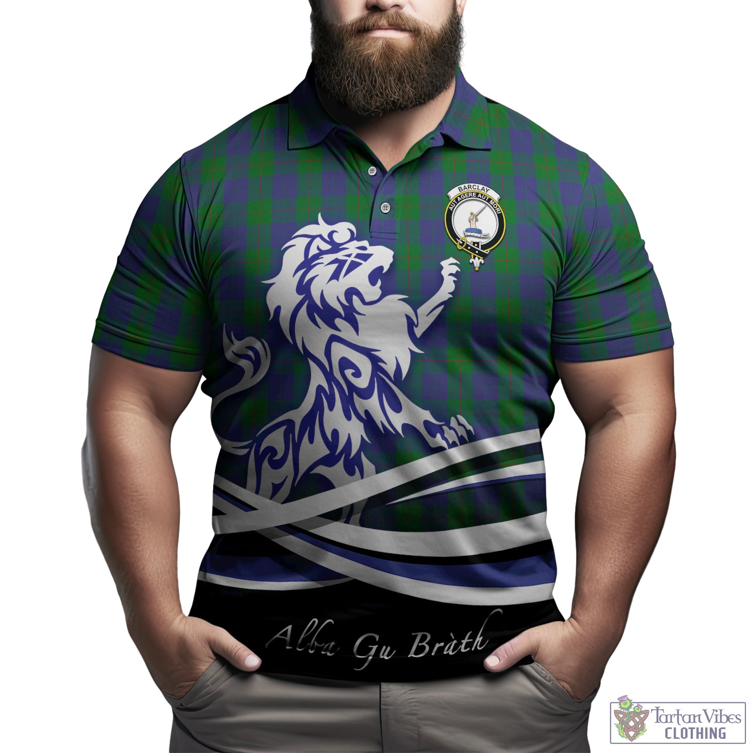 barclay-tartan-polo-shirt-with-alba-gu-brath-regal-lion-emblem