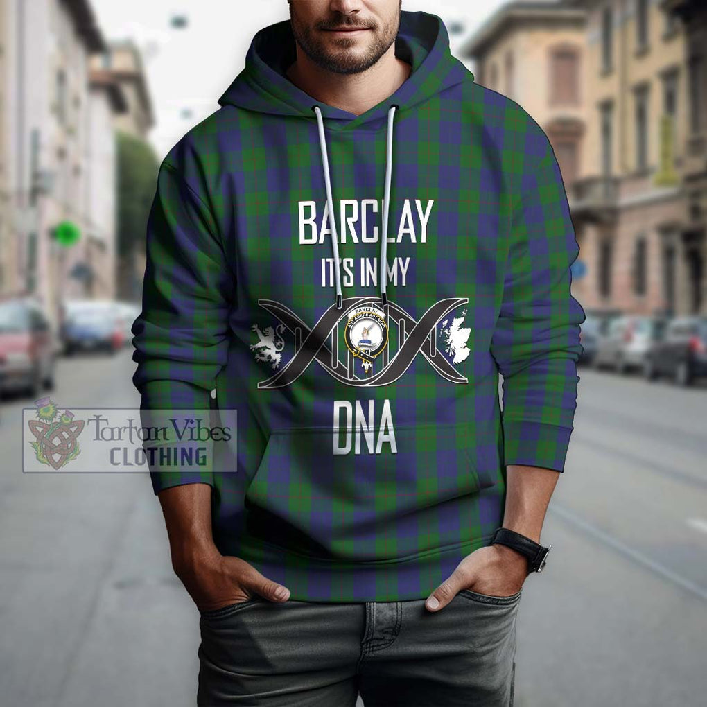 Barclay Tartan Hoodie with Family Crest DNA In Me Style Pullover Hoodie - Tartanvibesclothing Shop