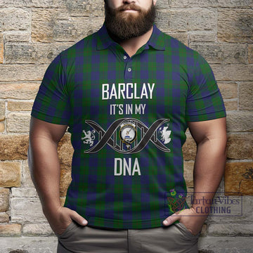 Barclay Tartan Polo Shirt with Family Crest DNA In Me Style