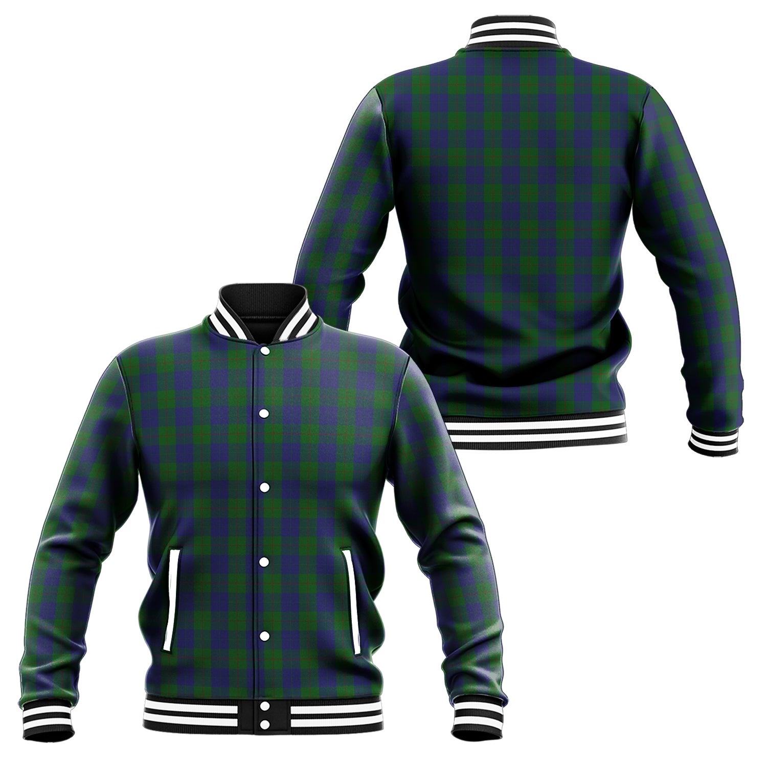 Barclay Tartan Baseball Jacket Unisex - Tartan Vibes Clothing