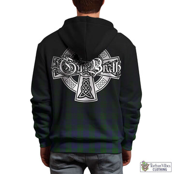 Barclay Tartan Hoodie Featuring Alba Gu Brath Family Crest Celtic Inspired