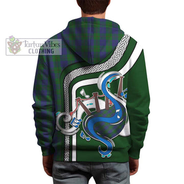 Barclay Tartan Hoodie with Epic Bagpipe Style