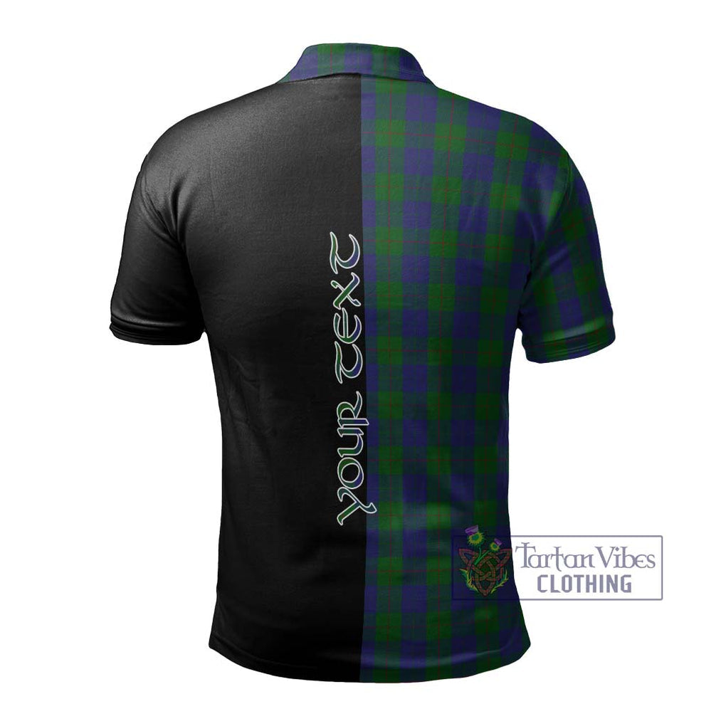 Barclay Tartan Polo Shirt with Family Crest and Half Of Me Style - Tartanvibesclothing Shop