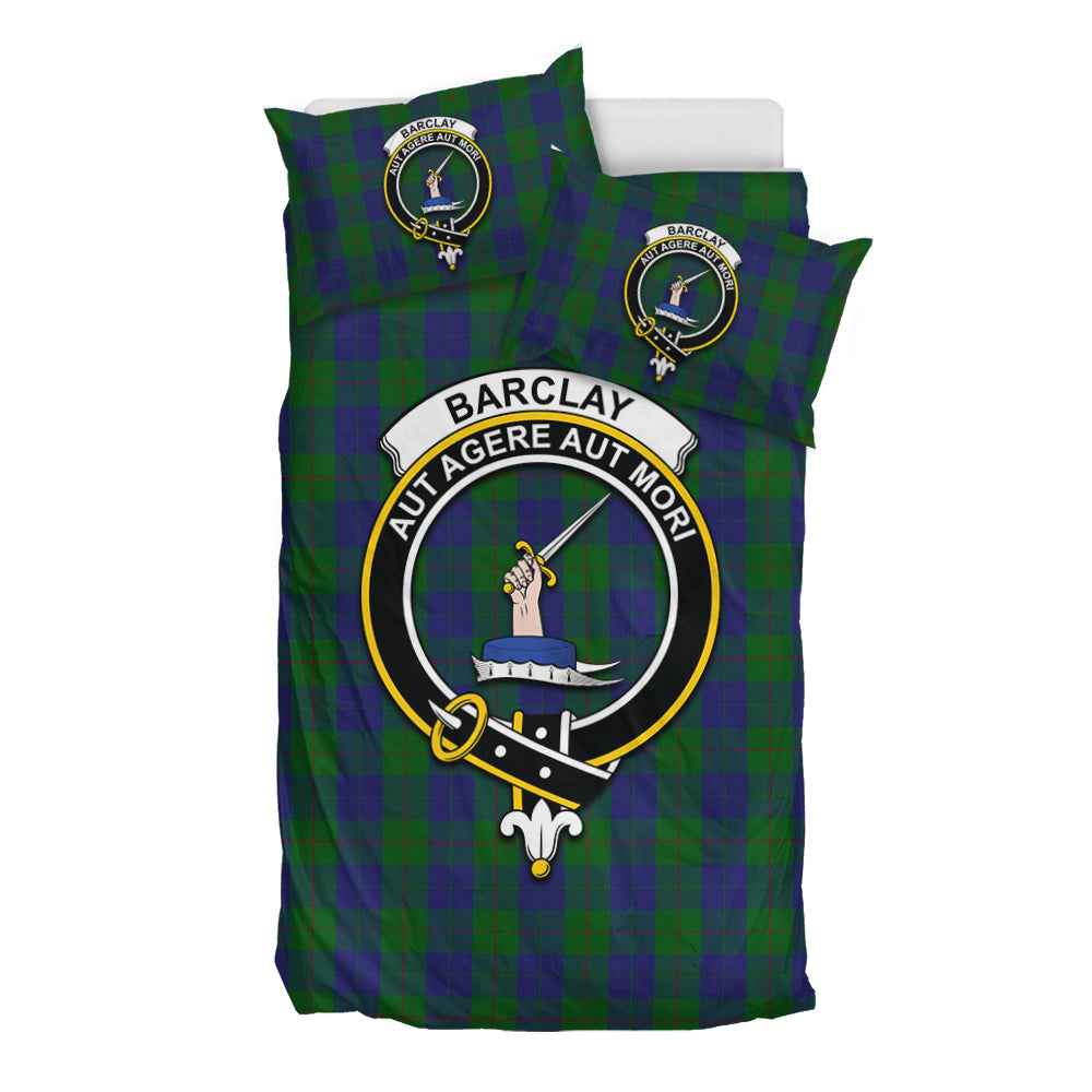 Barclay Tartan Bedding Set with Family Crest - Tartan Vibes Clothing