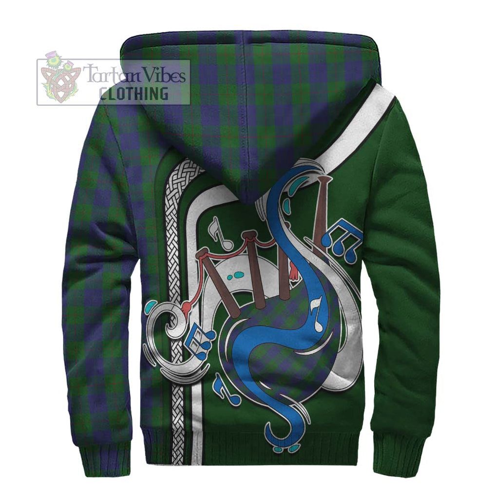 Barclay Tartan Sherpa Hoodie with Epic Bagpipe Style - Tartanvibesclothing Shop