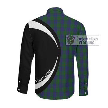 Barclay Tartan Long Sleeve Button Up with Family Crest Circle Style