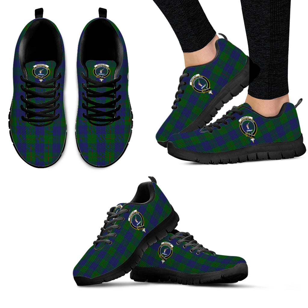 Barclay Tartan Sneakers with Family Crest - Tartan Vibes Clothing