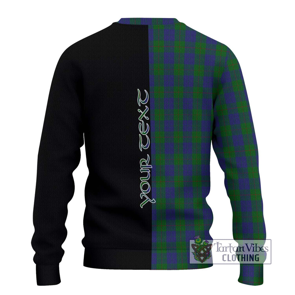 Barclay Tartan Knitted Sweater with Family Crest and Half Of Me Style - Tartanvibesclothing Shop