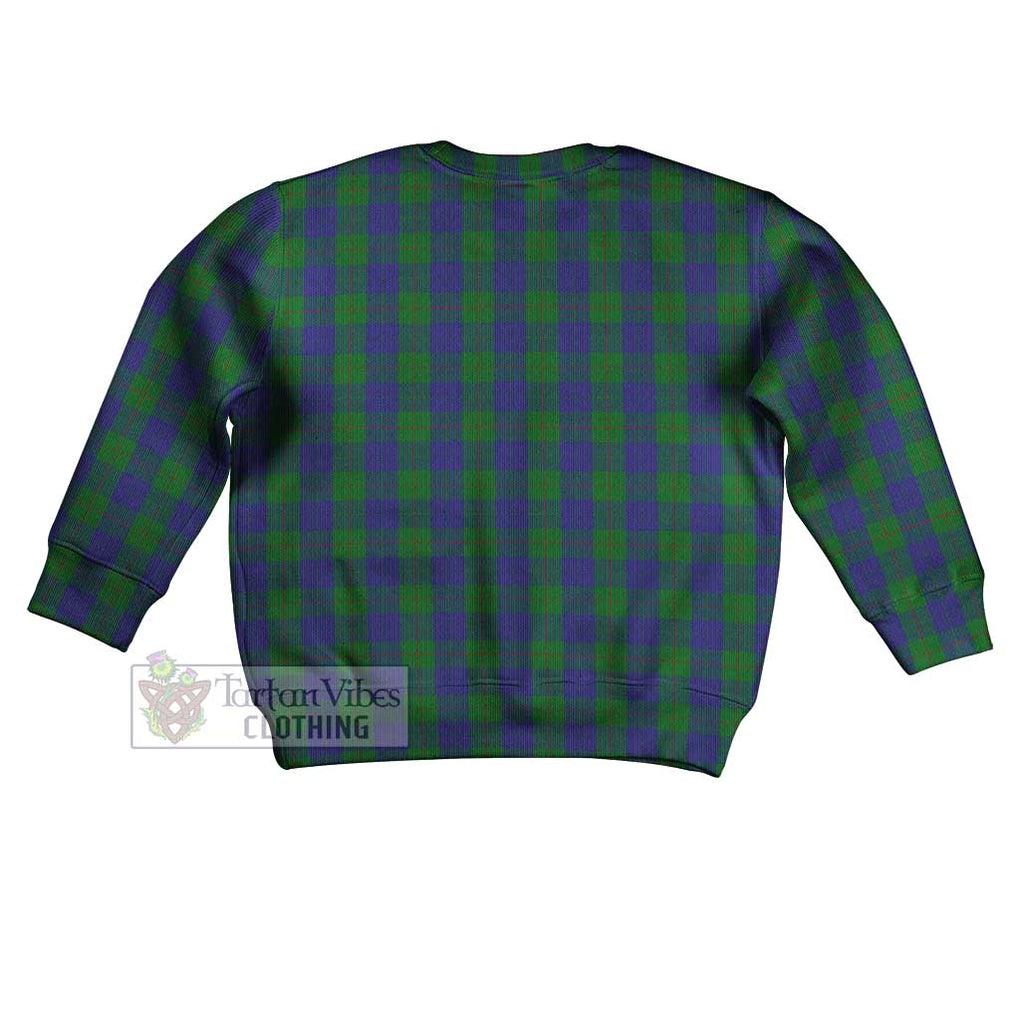 Tartan Vibes Clothing Barclay Tartan Kid Ugly Sweater with Family Crest