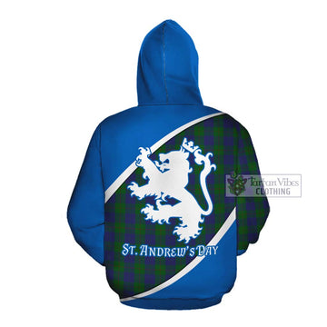 Barclay Family Crest Tartan Cotton Hoodie Celebrate Saint Andrew's Day in Style