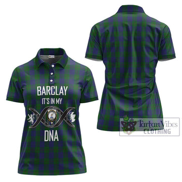 Barclay Tartan Women's Polo Shirt with Family Crest DNA In Me Style