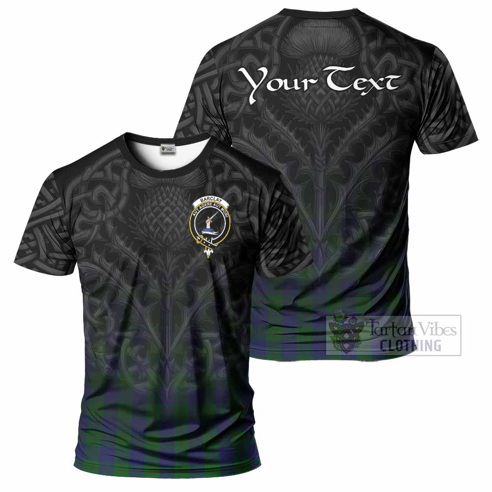 Tartan Vibes Clothing Barclay Tartan T-Shirt with Family Crest Celtic Thistle Vibes