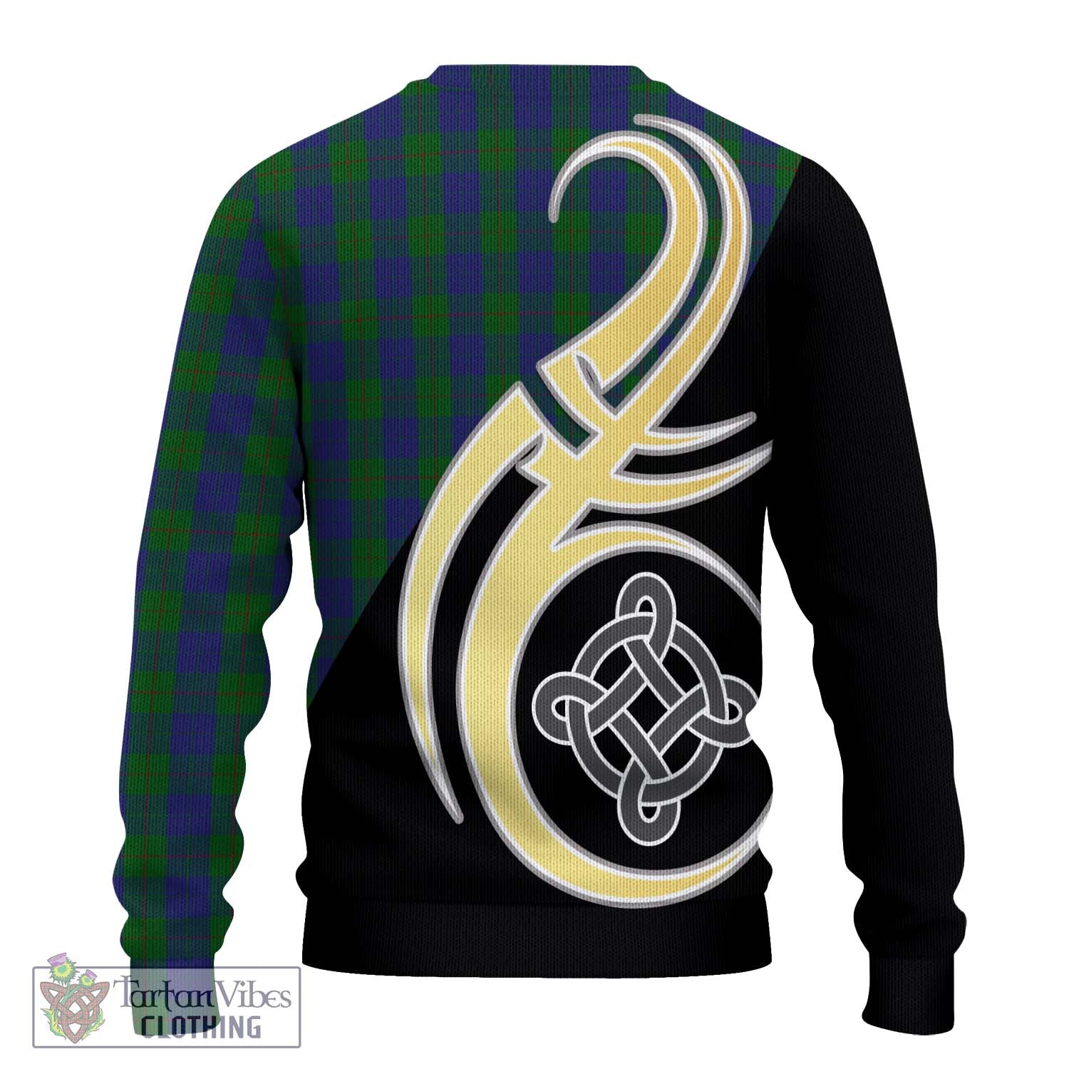 Barclay Tartan Knitted Sweater with Family Crest and Celtic Symbol Style - Tartan Vibes Clothing