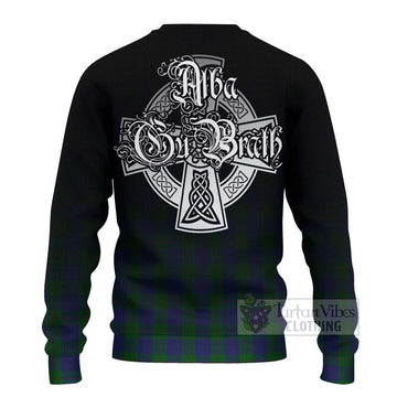 Barclay Tartan Ugly Sweater Featuring Alba Gu Brath Family Crest Celtic Inspired