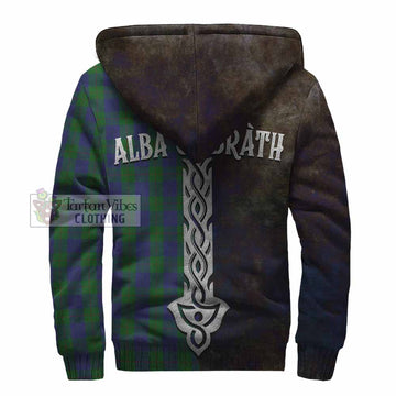Barclay Tartan Family Crest Sherpa Hoodie Alba Gu Brath Be Brave Lion Ancient Style - Tartan Vibes Clothing