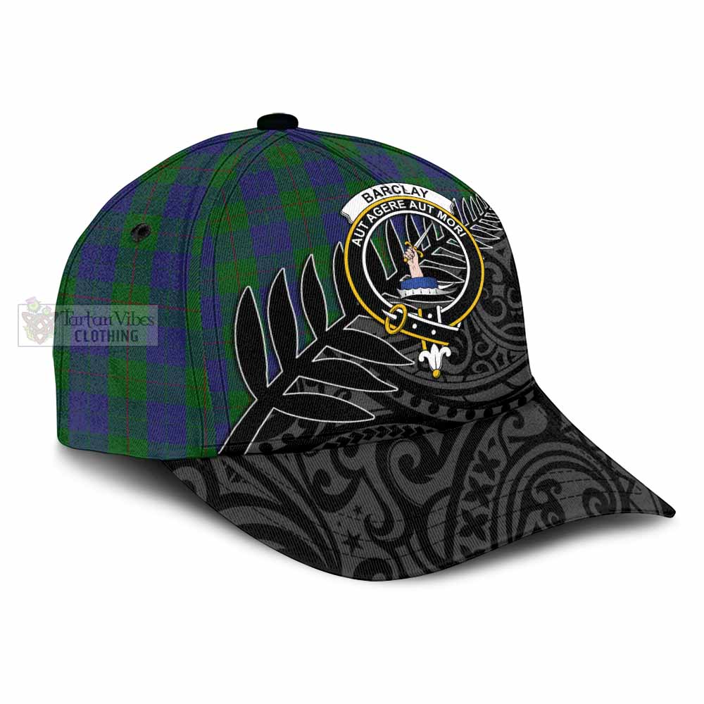 Tartan Vibes Clothing Barclay Tartan Classic Cap with New Zealand Silver Fern Half Style