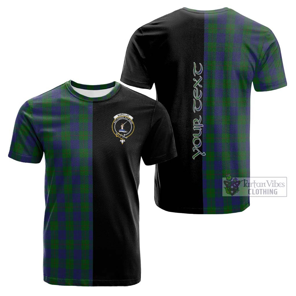 Tartan Vibes Clothing Barclay Tartan Cotton T-shirt with Family Crest and Half Of Me Style