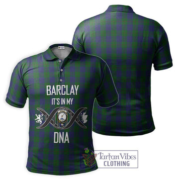 Barclay Tartan Polo Shirt with Family Crest DNA In Me Style