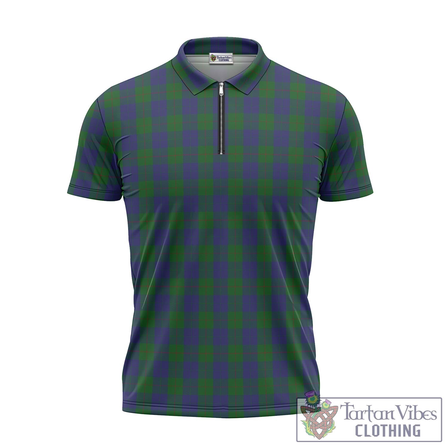 Tartan Vibes Clothing Barclay Tartan Zipper Polo Shirt