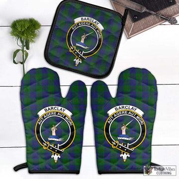 Barclay Tartan Combo Oven Mitt & Pot-Holder with Family Crest