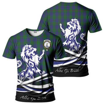 Barclay Tartan T-Shirt with Alba Gu Brath Regal Lion Emblem