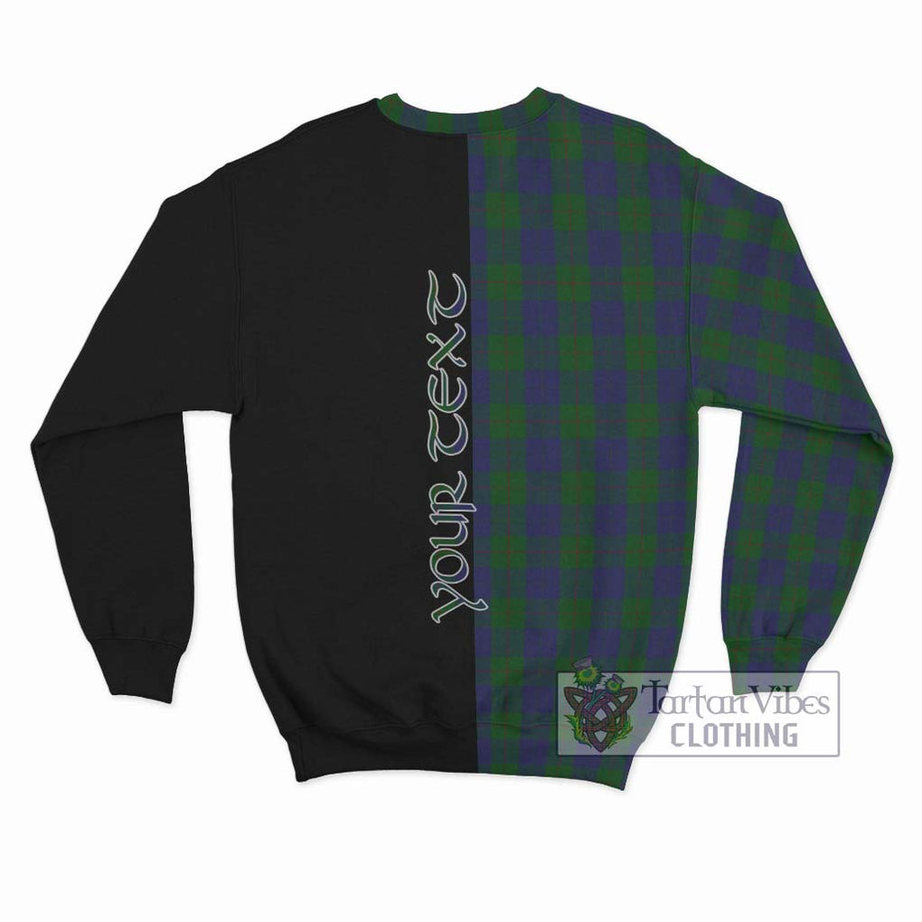 Barclay Tartan Sweatshirt with Family Crest and Half Of Me Style - Tartanvibesclothing Shop