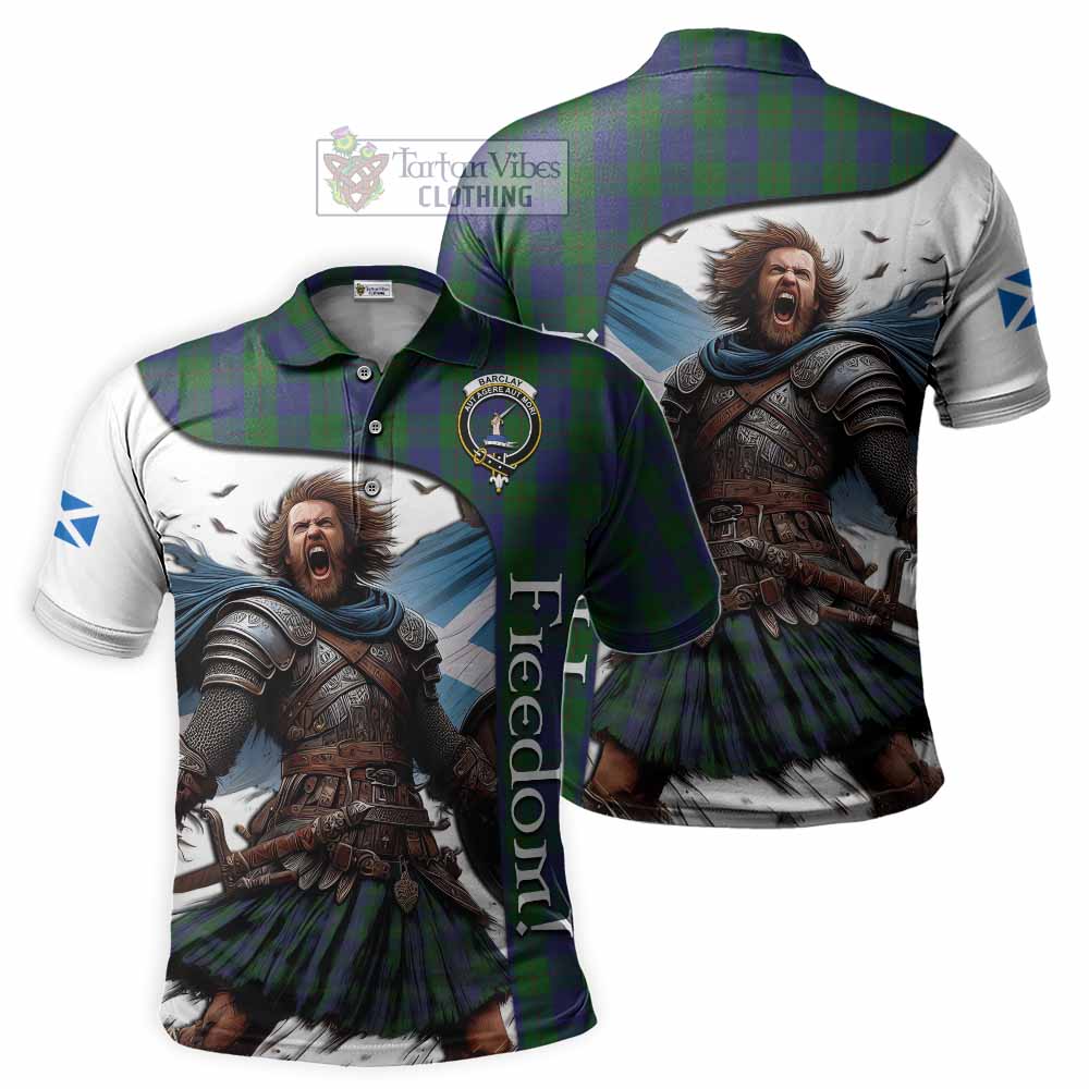 Tartan Vibes Clothing Barclay Crest Tartan Polo Shirt Inspired by the Freedom of Scottish Warrior