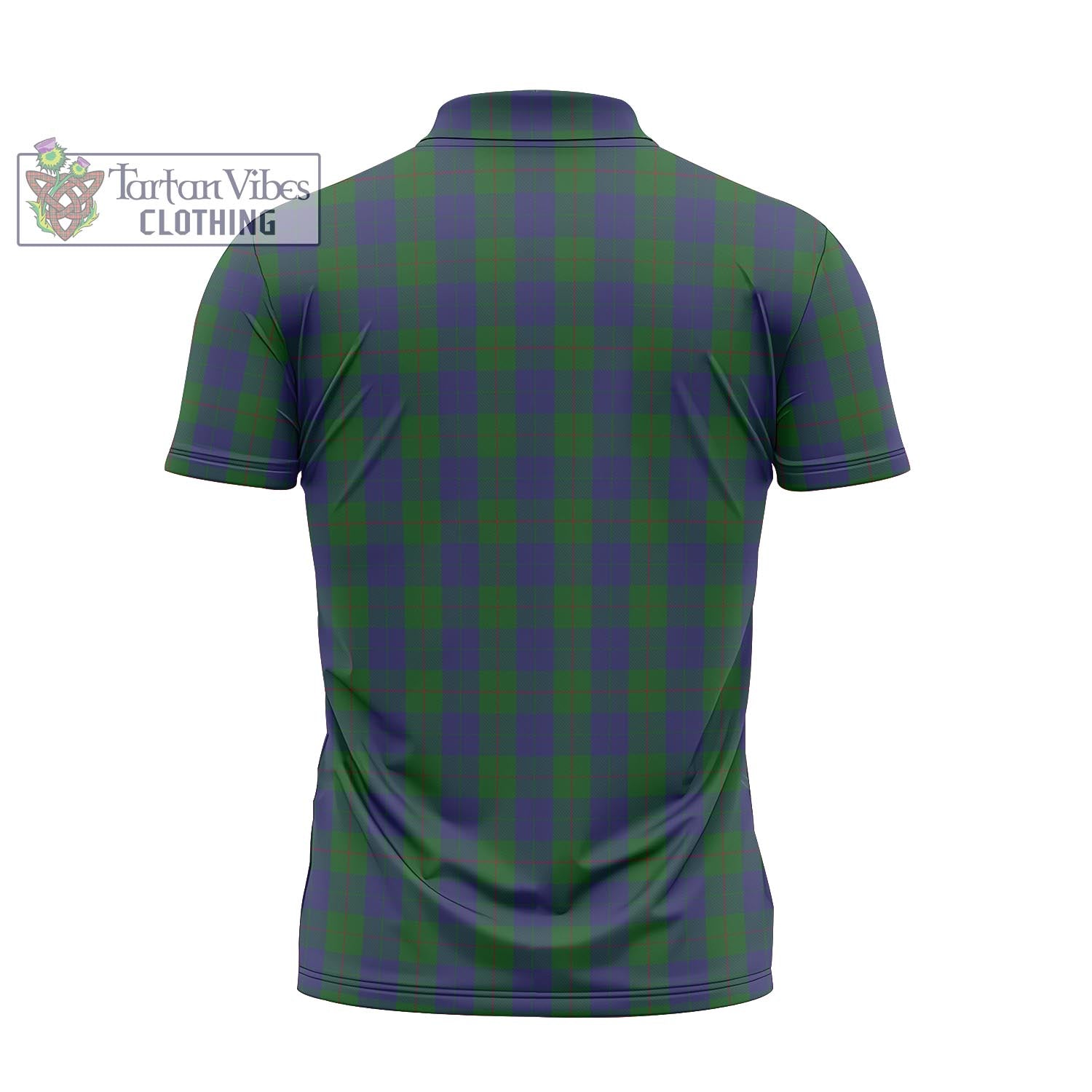 Tartan Vibes Clothing Barclay Tartan Zipper Polo Shirt with Family Crest