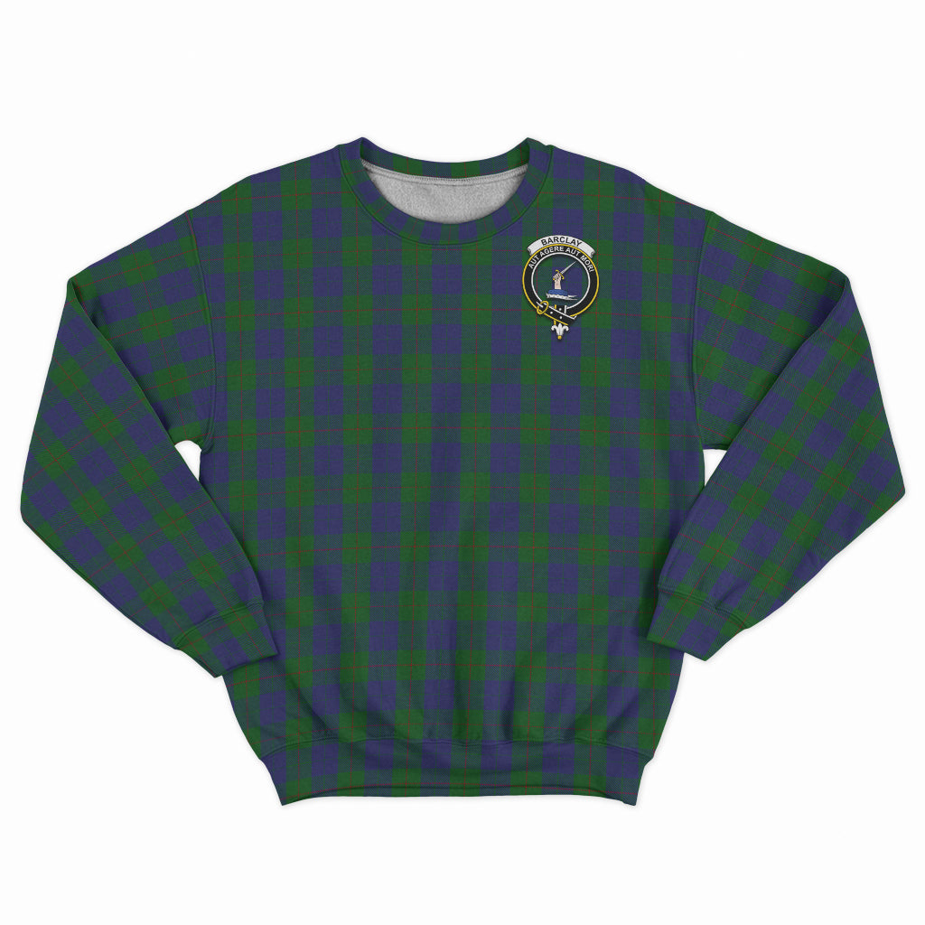 Barclay Tartan Sweatshirt with Family Crest - Tartan Vibes Clothing