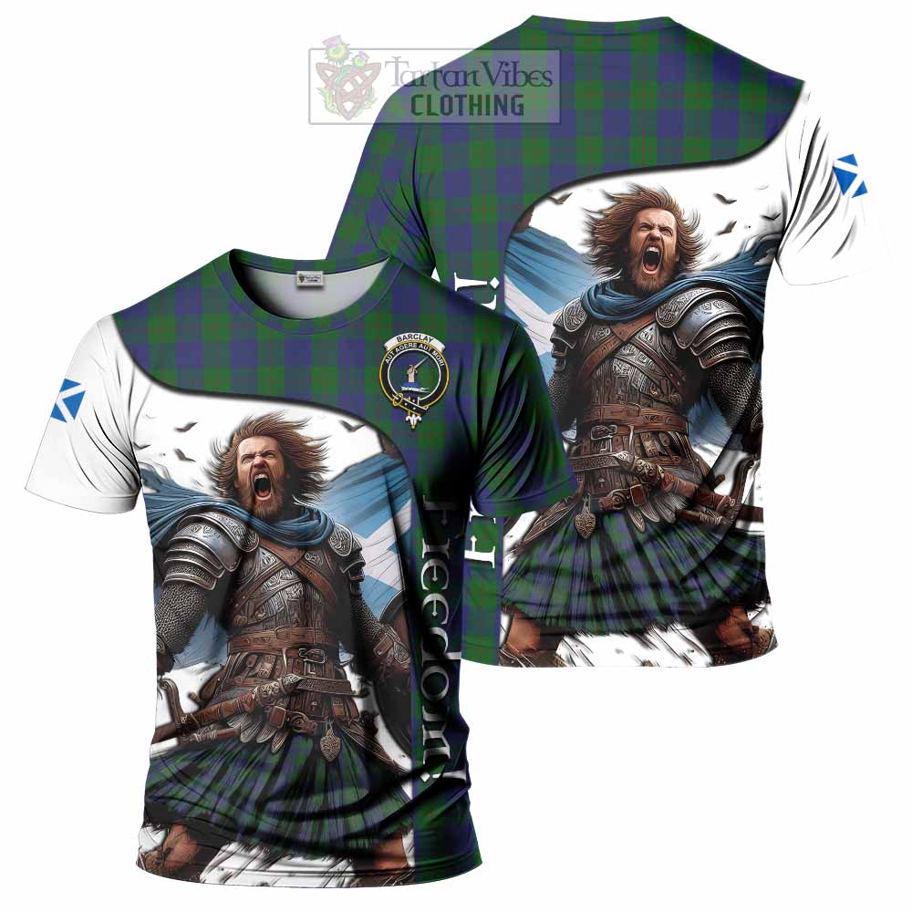 Barclay Crest Tartan T-Shirt Inspired by the Freedom of Scottish Warrior