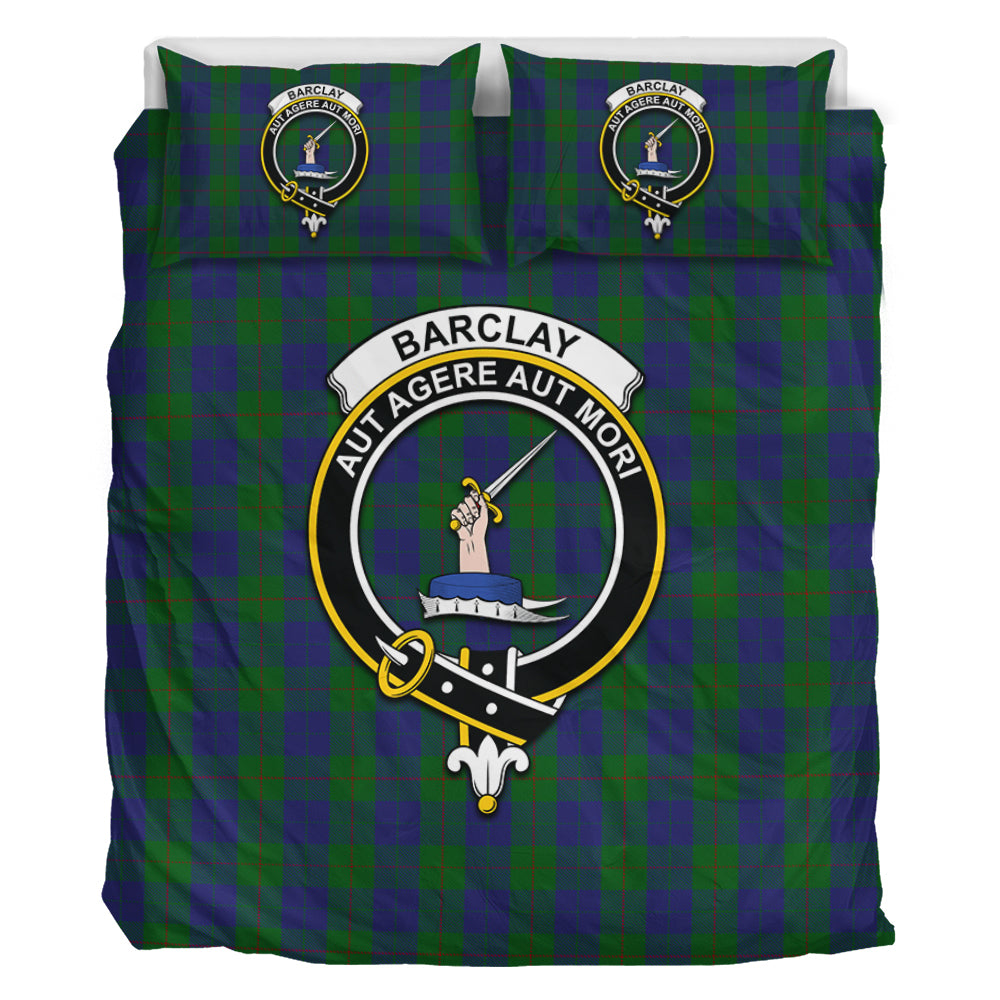 Barclay Tartan Bedding Set with Family Crest - Tartan Vibes Clothing