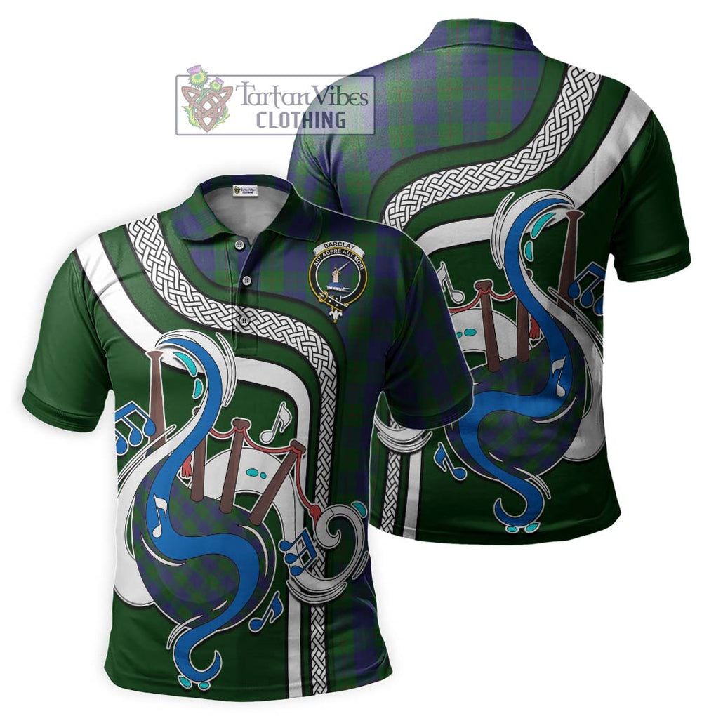 Tartan Vibes Clothing Barclay Tartan Polo Shirt with Epic Bagpipe Style