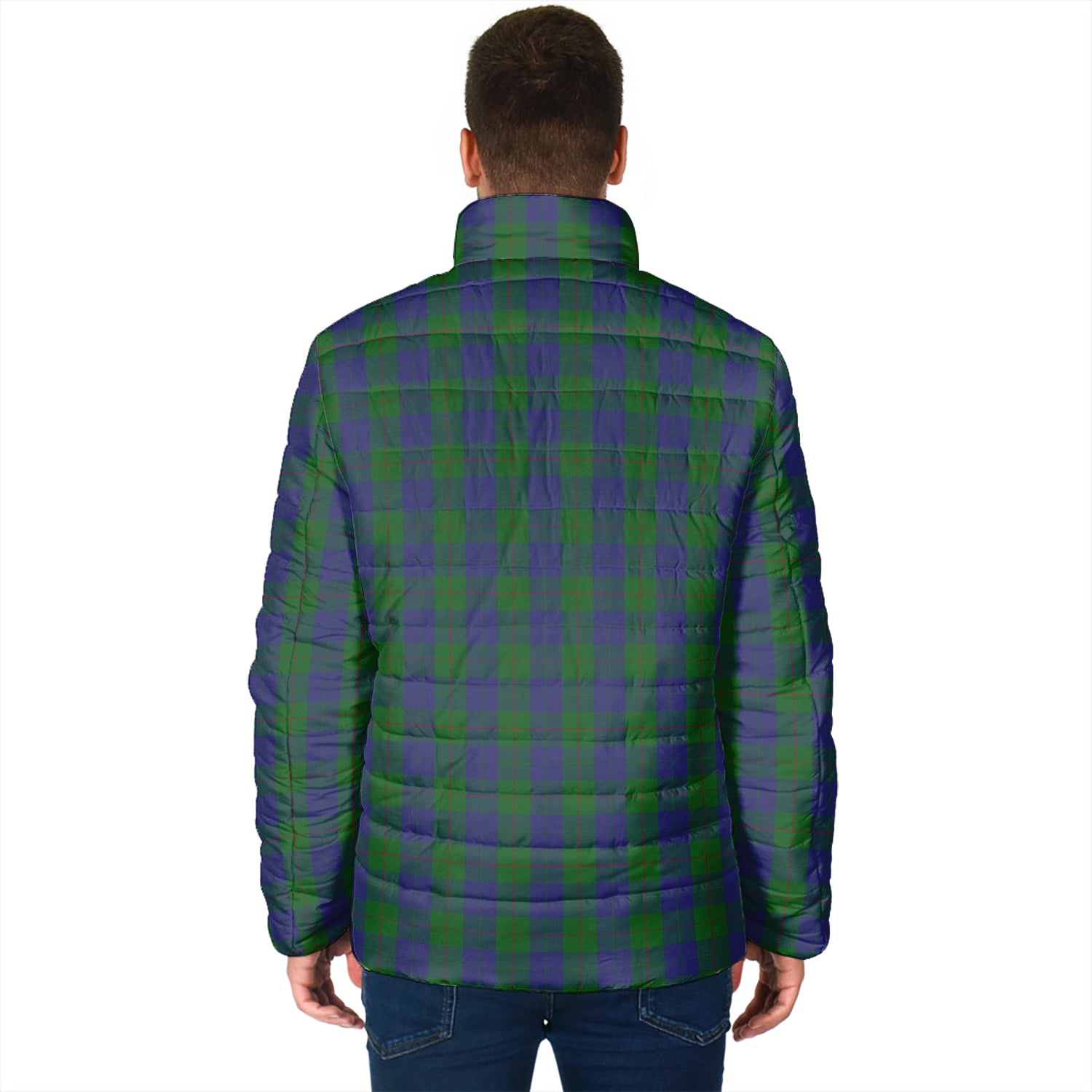 Barclay Tartan Padded Jacket with Family Crest - Tartan Vibes Clothing