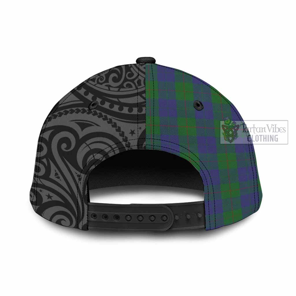 Tartan Vibes Clothing Barclay Tartan Classic Cap with New Zealand Silver Fern Half Style