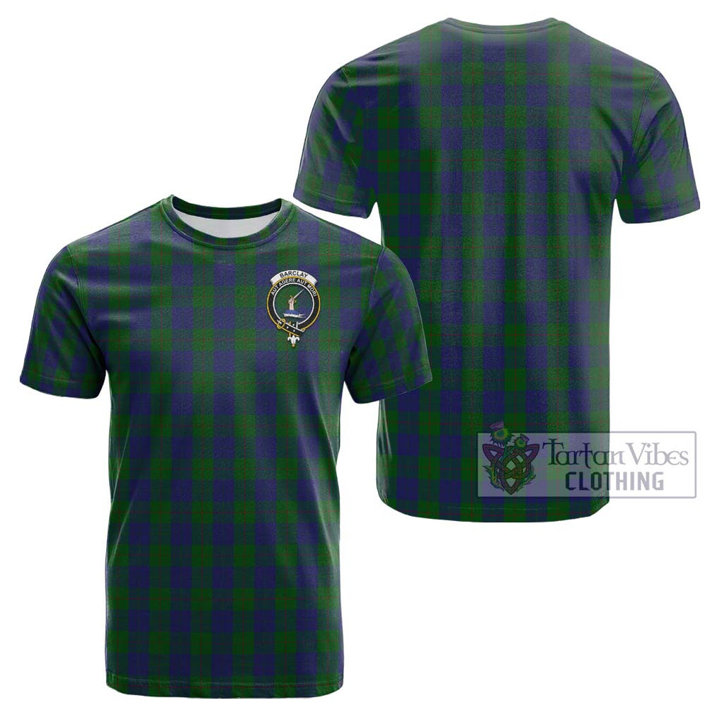 Barclay Tartan Cotton T-Shirt with Family Crest Kid's Shirt - Tartanvibesclothing Shop