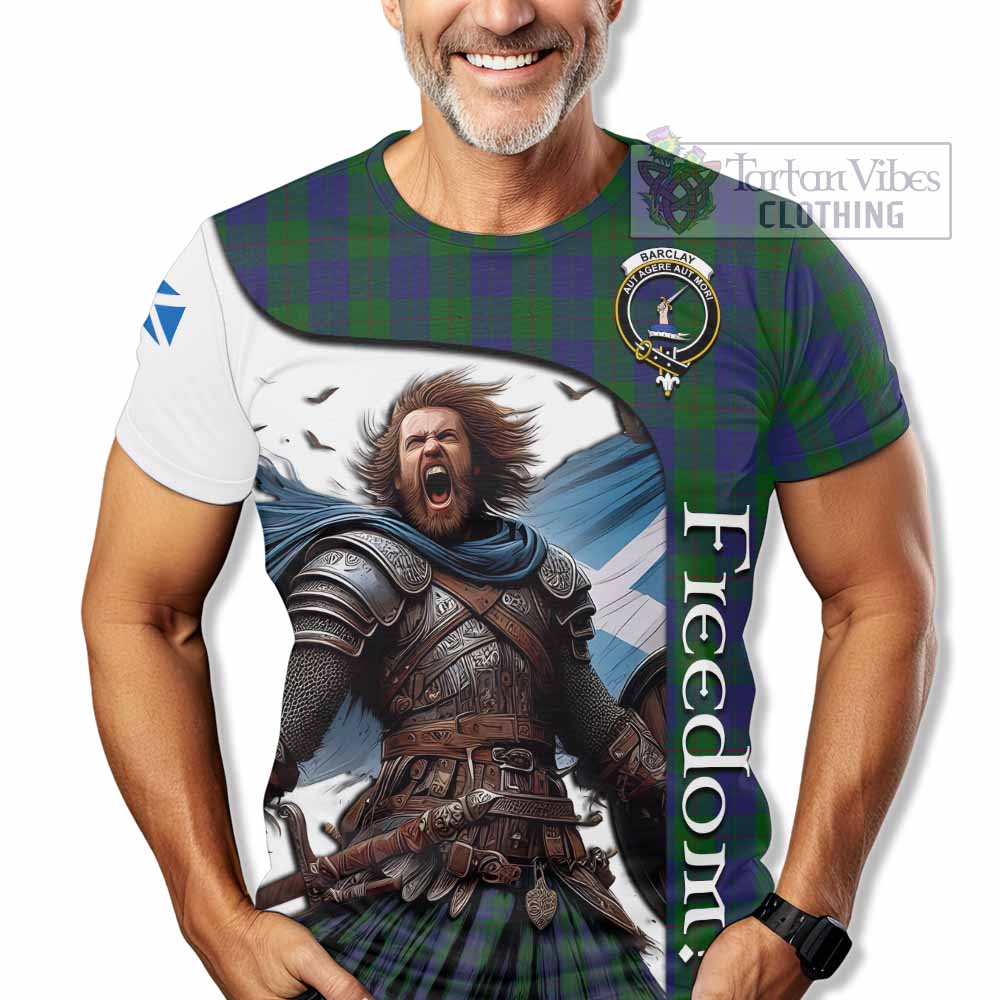 Barclay Crest Tartan T-Shirt Inspired by the Freedom of Scottish Warrior