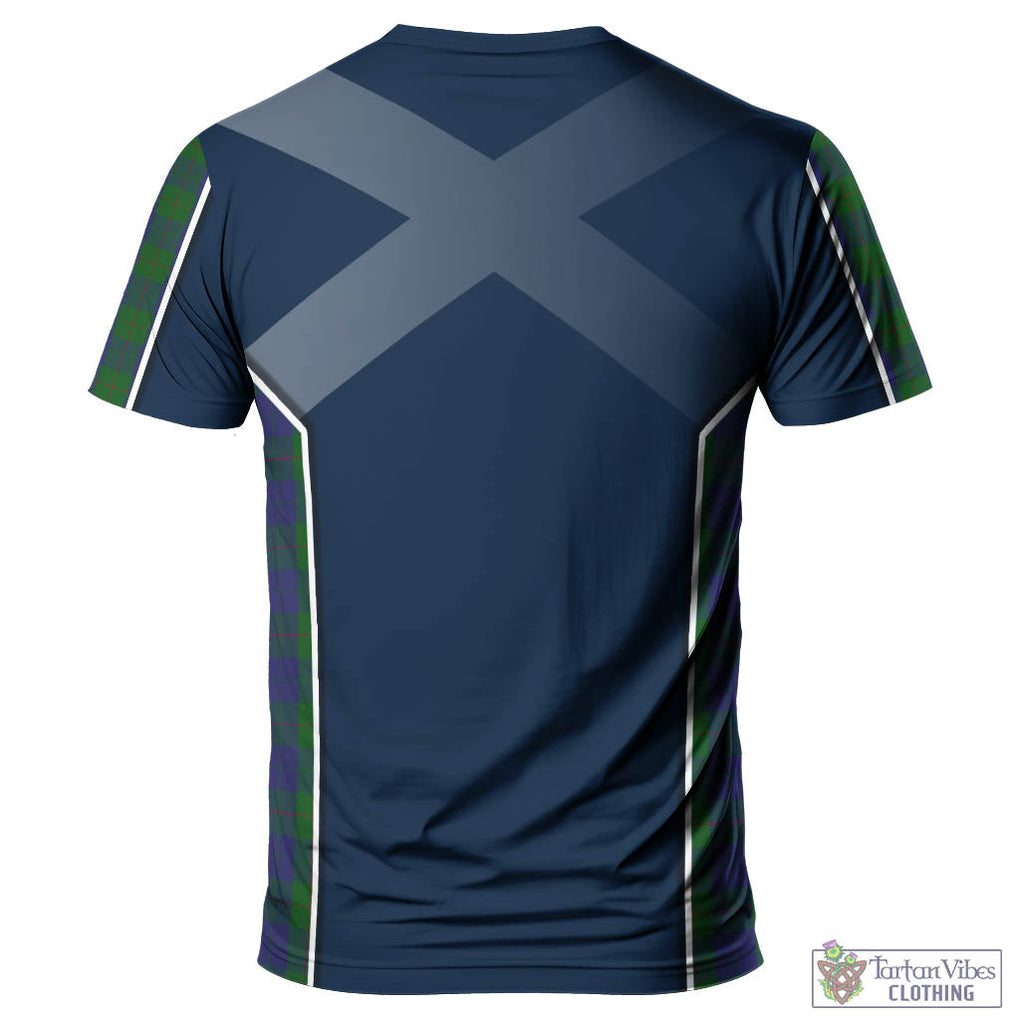 Tartan Vibes Clothing Barclay Tartan T-Shirt with Family Crest and Scottish Thistle Vibes Sport Style