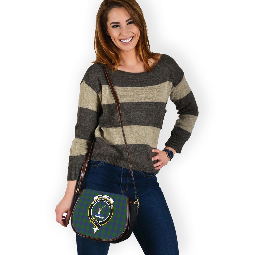 Barclay Tartan Saddle Bag with Family Crest - Tartan Vibes Clothing